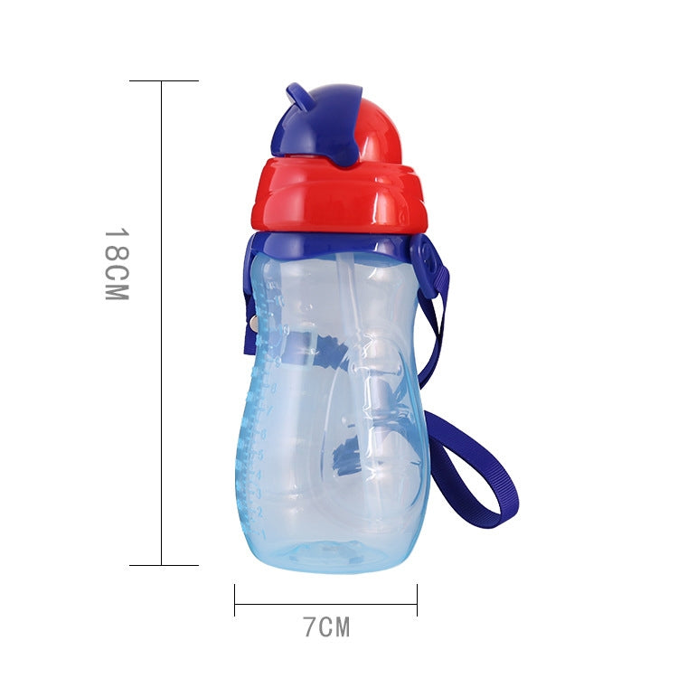 Biberon per bambini con cannuccia Cartone animato portatile Salva tazze Bottiglie sportive Tazze per bambini