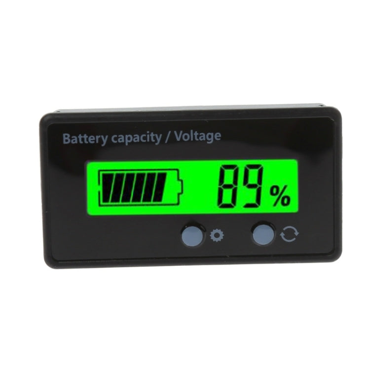 Misuratore potenza batteria 12V con display LCD verde