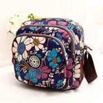 Borsa a tracolla da donna Borsa a tracolla multistrato in nylon impermeabile