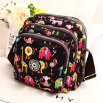Borsa a tracolla da donna Borsa a tracolla multistrato in nylon impermeabile
