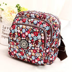 Borsa a tracolla da donna Borsa a tracolla multistrato in nylon impermeabile