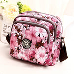 Borsa a tracolla da donna Borsa a tracolla multistrato in nylon impermeabile