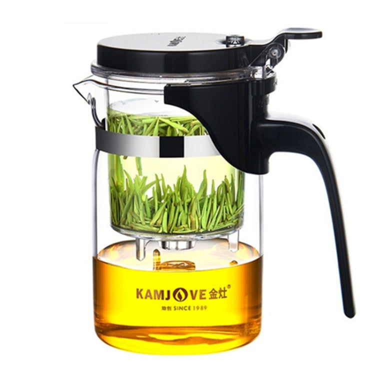 KAMJOVE Elegante tazza a bolle teiera da ufficio teiera a fiori Set da tè in vetro resistente al calore, K-200 400ML, K-201 500ML, K-202 750ML, K-203 600ML, K-204 600ML, K-205 900ML