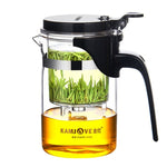 KAMJOVE Elegante tazza a bolle teiera da ufficio teiera a fiori Set da tè in vetro resistente al calore, K-200 400ML, K-201 500ML, K-202 750ML, K-203 600ML, K-204 600ML, K-205 900ML