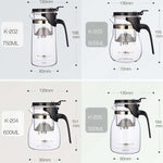 KAMJOVE Elegante tazza a bolle teiera da ufficio teiera a fiori Set da tè in vetro resistente al calore, K-200 400ML, K-201 500ML, K-202 750ML, K-203 600ML, K-204 600ML, K-205 900ML