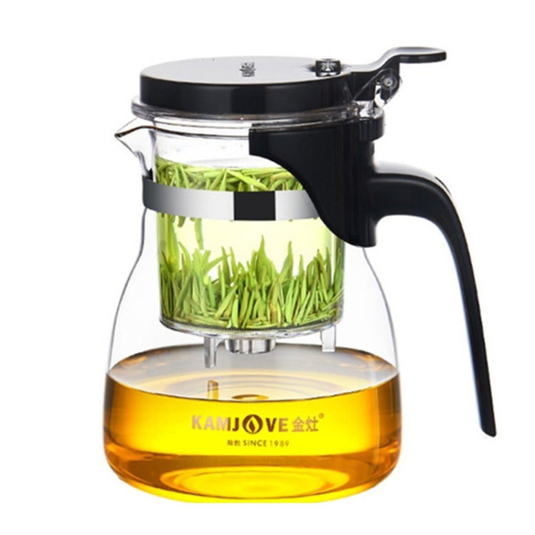 KAMJOVE Elegante tazza a bolle teiera da ufficio teiera a fiori Set da tè in vetro resistente al calore, K-200 400ML, K-201 500ML, K-202 750ML, K-203 600ML, K-204 600ML, K-205 900ML