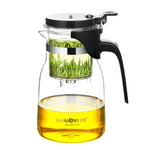 KAMJOVE Elegante tazza a bolle teiera da ufficio teiera a fiori Set da tè in vetro resistente al calore, K-200 400ML, K-201 500ML, K-202 750ML, K-203 600ML, K-204 600ML, K-205 900ML