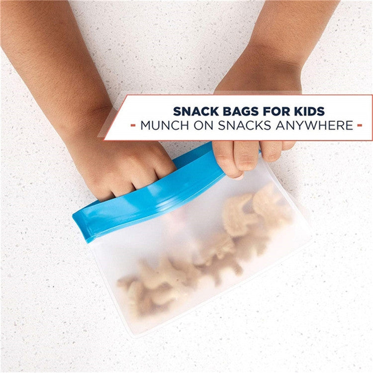 2 set di sacchetti per alimenti PEVA riutilizzano sacchetti di conservazione sigillati tridimensionali addensati, consegna di colori casuali, Sealed Fresh-keeping Bags