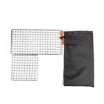 Griglia per barbecue con fornello a legna semplice per barbecue in acciaio inossidabile 304 quadrato per pentole da campeggio all'aperto