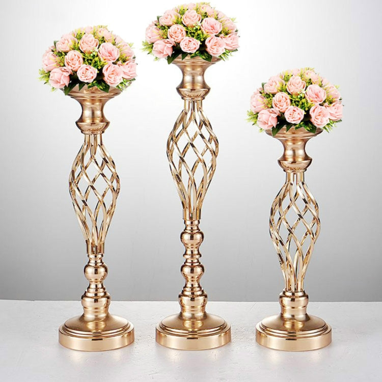 Decorazione per oggetti di scena per matrimoni in finestra in ferro battuto placcato oro, 40cm, 48cm, 54cm