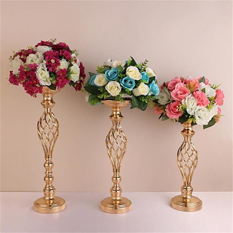 Decorazione per oggetti di scena per matrimoni in finestra in ferro battuto placcato oro, 40cm, 48cm, 54cm