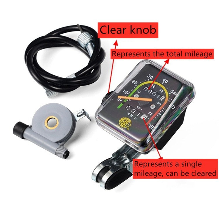 Contachilometri meccanico universale per triciclo da bicicletta, Mechanical Odometer