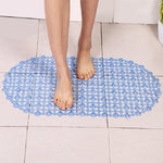 Tappetino da bagno Waterdrop da 7 pezzi con tappetino antiscivolo per vasca da bagno con massaggio a ventosa