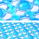 Tappetino da bagno Waterdrop da 7 pezzi con tappetino antiscivolo per vasca da bagno con massaggio a ventosa