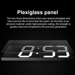 Orologio digitale a LED Orologio da parete per soggiorno Orologio WIFI creativo Spina americana, 4 Bit WIFI Hollow White, 4 Bit WIFI Hollow Red, 4 Bit WIFI Sealed Box White