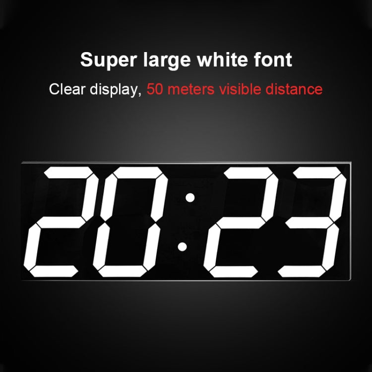 Orologio digitale a LED Orologio da parete per soggiorno Orologio WIFI creativo Spina americana, 4 Bit WIFI Hollow White, 4 Bit WIFI Hollow Red, 4 Bit WIFI Sealed Box White