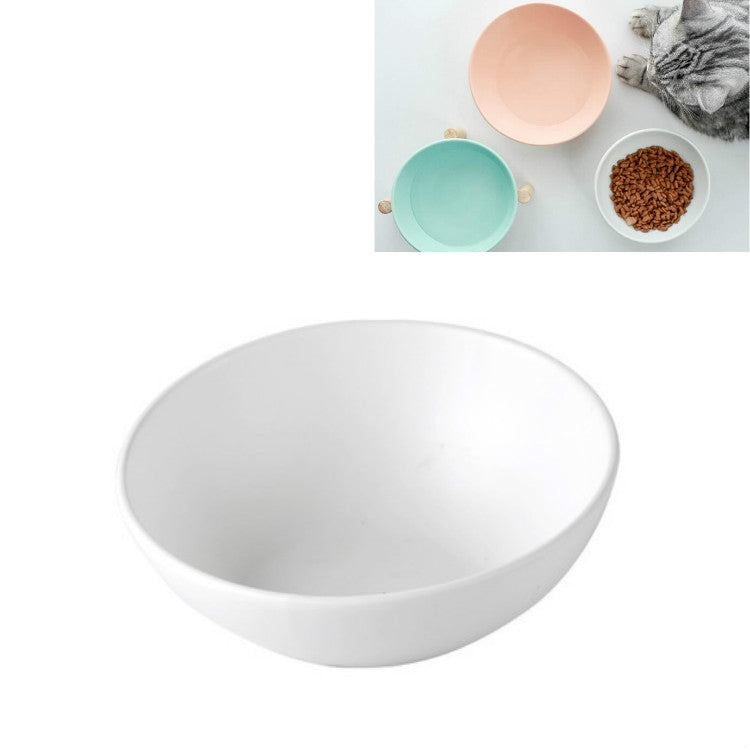Ciotola in ceramica per cani e gatti con supporto in legno