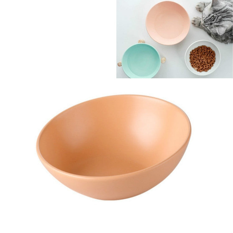 Ciotola in ceramica per cani e gatti con supporto in legno