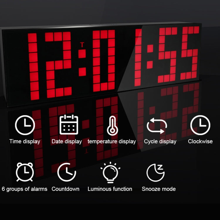 Sveglia elettronica digitale Orologio da tavolo creativo a LED Spina americana, 4 Digits 5 Segments, 4 Digits 7 Segments, 6 Digits 5 Segments, 6 Digits 7 Segments