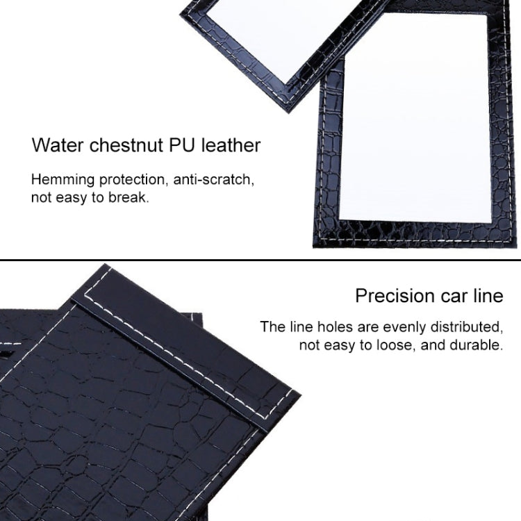 Specchio cosmetico portatile con supporto quadrato in pelle da 2 pezzi, Black L 18x25.5x1.6CM, Black M15x20.5x1.6CM, Black S 12x17.5x1.6CM, Brown L 18x25.5x1.6CM, Brown M15x20.5x1.6CM, Brown S 12x17.5x1.6CM, Red L 18x25.5x1.6CM, Red M15x20.5x1.6CM     ...