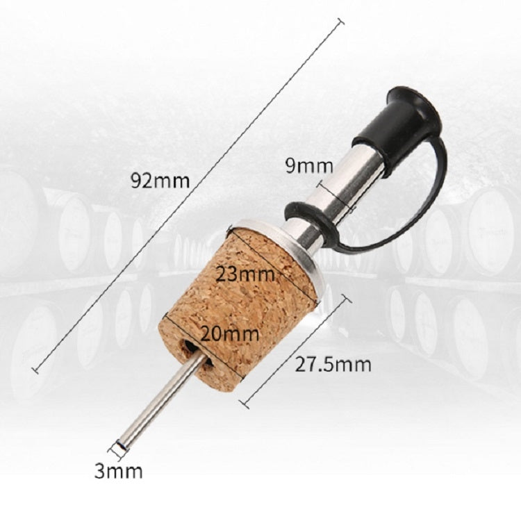 Dispenser per beccuccio per vino in sughero, versatore in acciaio inossidabile, 20 pezzi, Wine Diversion Spout Dispenser