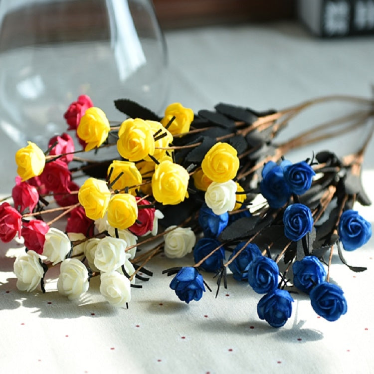 Decorazione per la casa con bocciolo di rosa artificiale, decorazione per matrimoni, composizione floreale