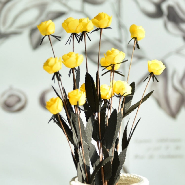 Decorazione per la casa con bocciolo di rosa artificiale, decorazione per matrimoni, composizione floreale