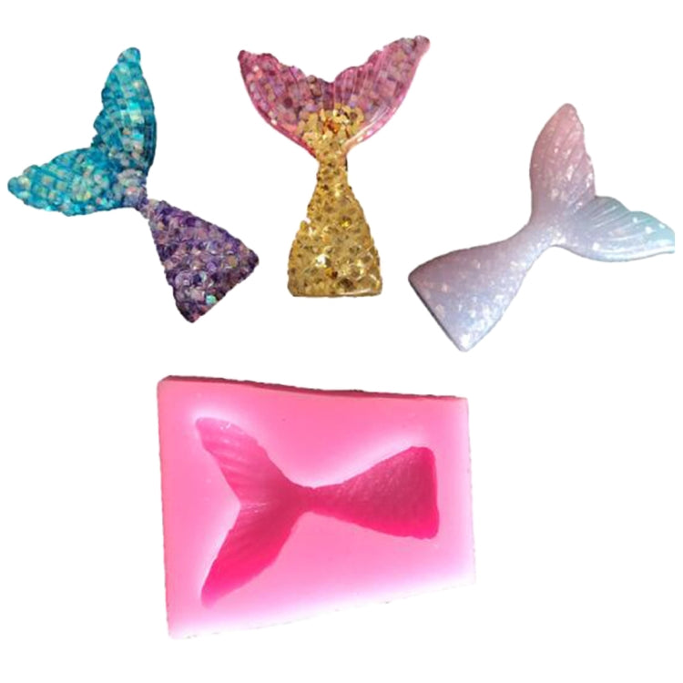 10 pezzi di fondente sirena coda di pesce stampo in silicone strumenti di cottura stampo per decorazione torta al cioccolato, Fishtail Shape
