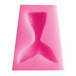 10 pezzi di fondente sirena coda di pesce stampo in silicone strumenti di cottura stampo per decorazione torta al cioccolato, Fishtail Shape