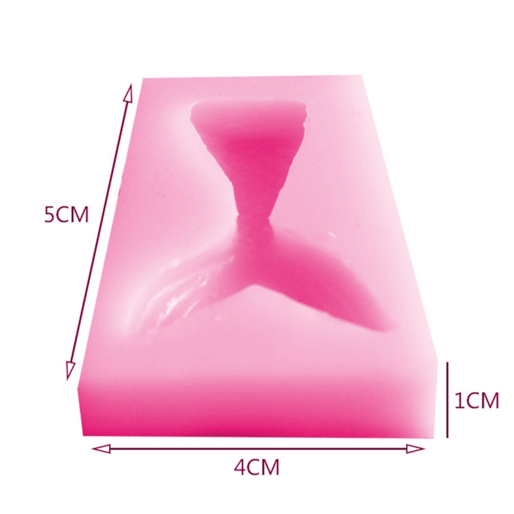10 pezzi di fondente sirena coda di pesce stampo in silicone strumenti di cottura stampo per decorazione torta al cioccolato, Fishtail Shape