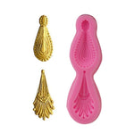 2 pezzi di ciondolo in pietra preziosa stampo in silicone stampo per cioccolato fondente strumento per decorare torte da forno fai da te, Gemstone Pendant Shape