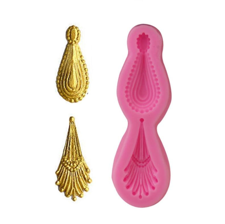 2 pezzi di ciondolo in pietra preziosa stampo in silicone stampo per cioccolato fondente strumento per decorare torte da forno fai da te, Gemstone Pendant Shape