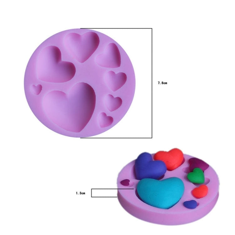 2 stampi per dolci fai da te, modello amore, stampo in silicone per fondente, Love Pattern Shape