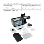 Macchina per la colazione elettrica 3 in 1 Macchina per il caffè multifunzione + Padella + Mini forno Forno per pane e pizza per uso domestico, 3 in 1 Multifunction Coffee Maker