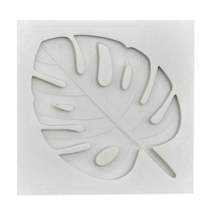 2 stampi fai da te per decorazione torta al cioccolato, stampo per fondente con foglie di albero, Tree Leaf Shape(Pink), Tree Leaf Shape(Gray)