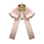 Accessori per abbigliamento con fiocco per farfallino con spilla in diamanti con perle in tessuto stile retrò da donna, Pin Buckle Version, Tie Belts Version