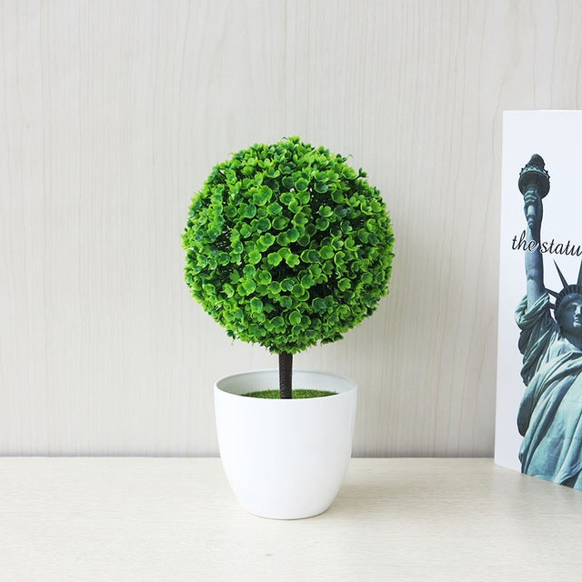 Pianta decorativa artificiale bonsai con fiori di ciliegio