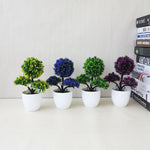 Pianta decorativa artificiale bonsai con fiori di ciliegio