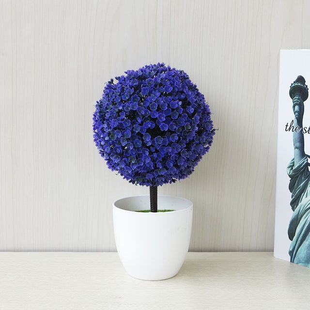 Pianta decorativa artificiale bonsai con fiori di ciliegio