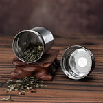 Bottiglie per tè e acqua in vetro con infusore, coperchio in bambù, doppia parete, breve bottiglia da esterno portatile, 350ML, 450ML