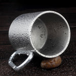 Tazze da caffè per acqua a doppia parete in acciaio inossidabile con manico a moschettone, consegna colore casuale, Coffee Cup with Carabiner