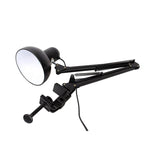 Lampada da tavolo flessibile con supporto a morsetto con braccio oscillante, studio per ufficio, tavolo da casa, lampada da scrivania