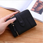 Portafoglio da donna a due pieghe Pochette multifunzione Portafoglio piccolo, Two-folding Green, Two-folding Dark Blue, Two-folding Black, Two-folding Sky Blue