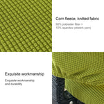 Fodera per sedia da ufficio elasticizzata universale, Back Cover + Cushion Cover