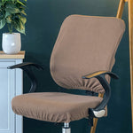 Fodera per sedia da ufficio elasticizzata universale, Back Cover + Cushion Cover