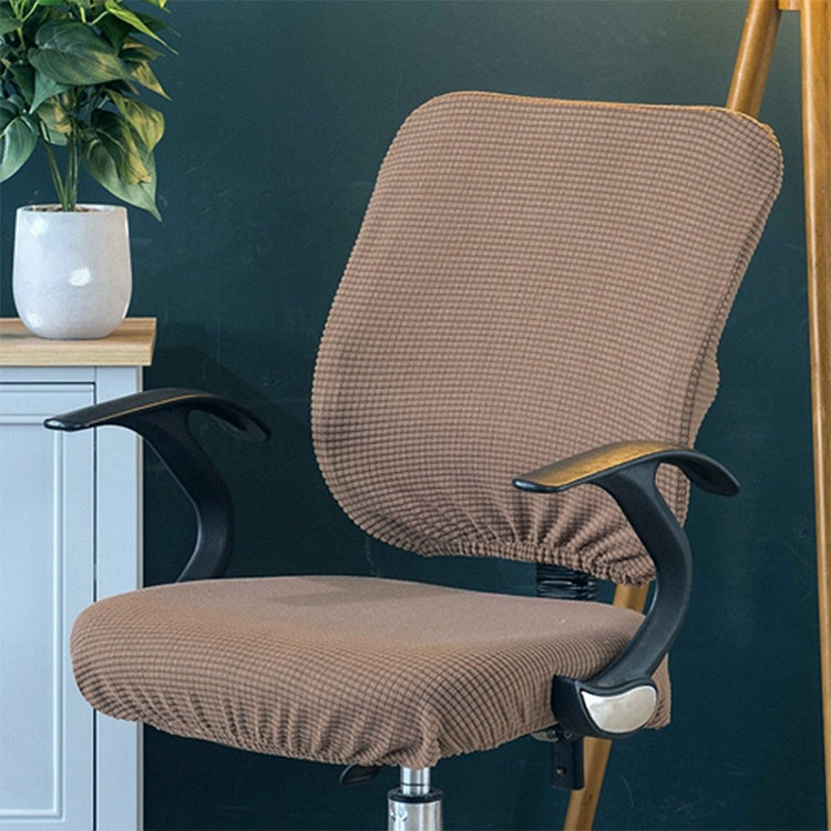 Fodera per sedia da ufficio elasticizzata universale, Back Cover + Cushion Cover