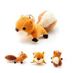 Scoiattolo Peluche Portachiavi Peluche Portachiavi Borsa Portachiavi Ciondolo con Ventosa Portachiavi in Peluche (Marrone), Squirrel