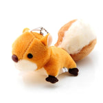 Scoiattolo Peluche Portachiavi Peluche Portachiavi Borsa Portachiavi Ciondolo con Ventosa Portachiavi in Peluche (Marrone), Squirrel