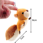 Scoiattolo Peluche Portachiavi Peluche Portachiavi Borsa Portachiavi Ciondolo con Ventosa Portachiavi in Peluche (Marrone), Squirrel