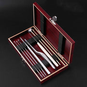 Set di strumenti per raccogliere le orecchie in scatola di legno 8 in 1